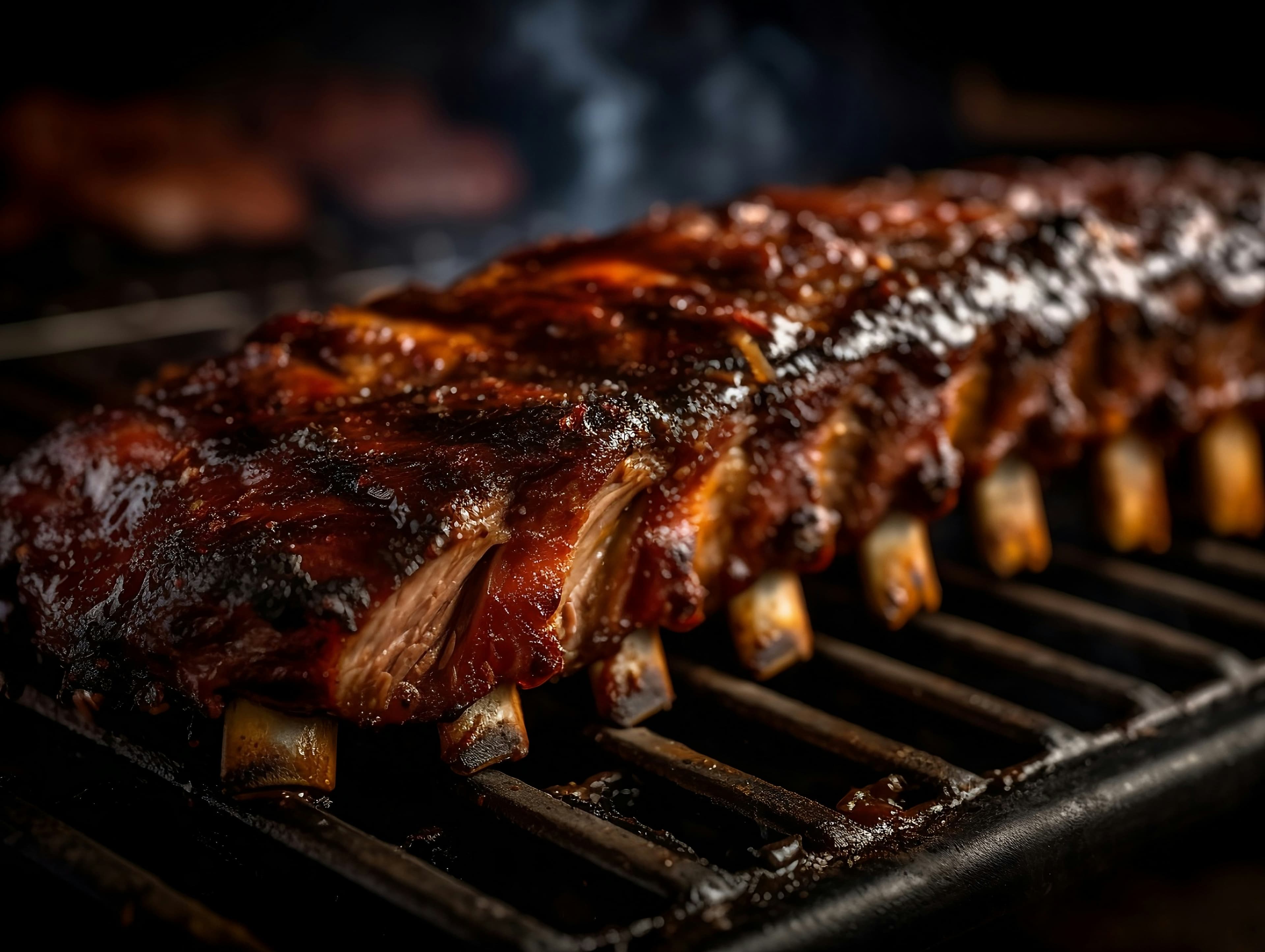 Pork Ribs on a pellet smoker